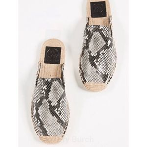 Tory Burch Black and Gray Espadrilles